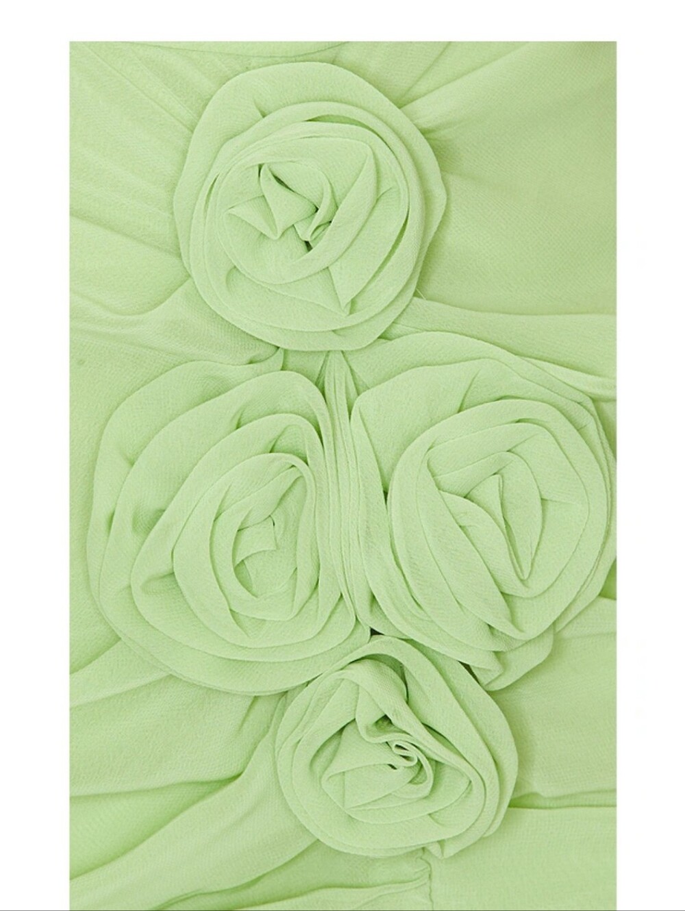 Amanda Uprichard Pear Green Tie-Strap Floral Detail Mini Dress Size Small NWT - Picture 4 of 4